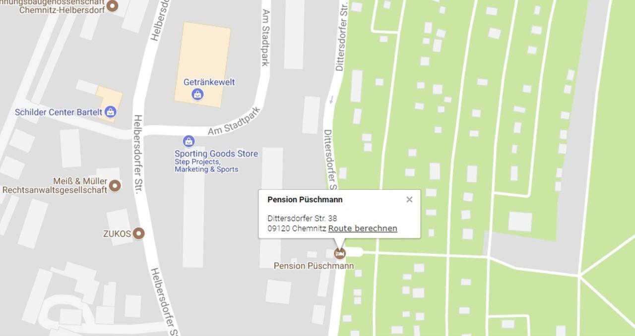 Pension Puschmann Chemnitz Exterior foto